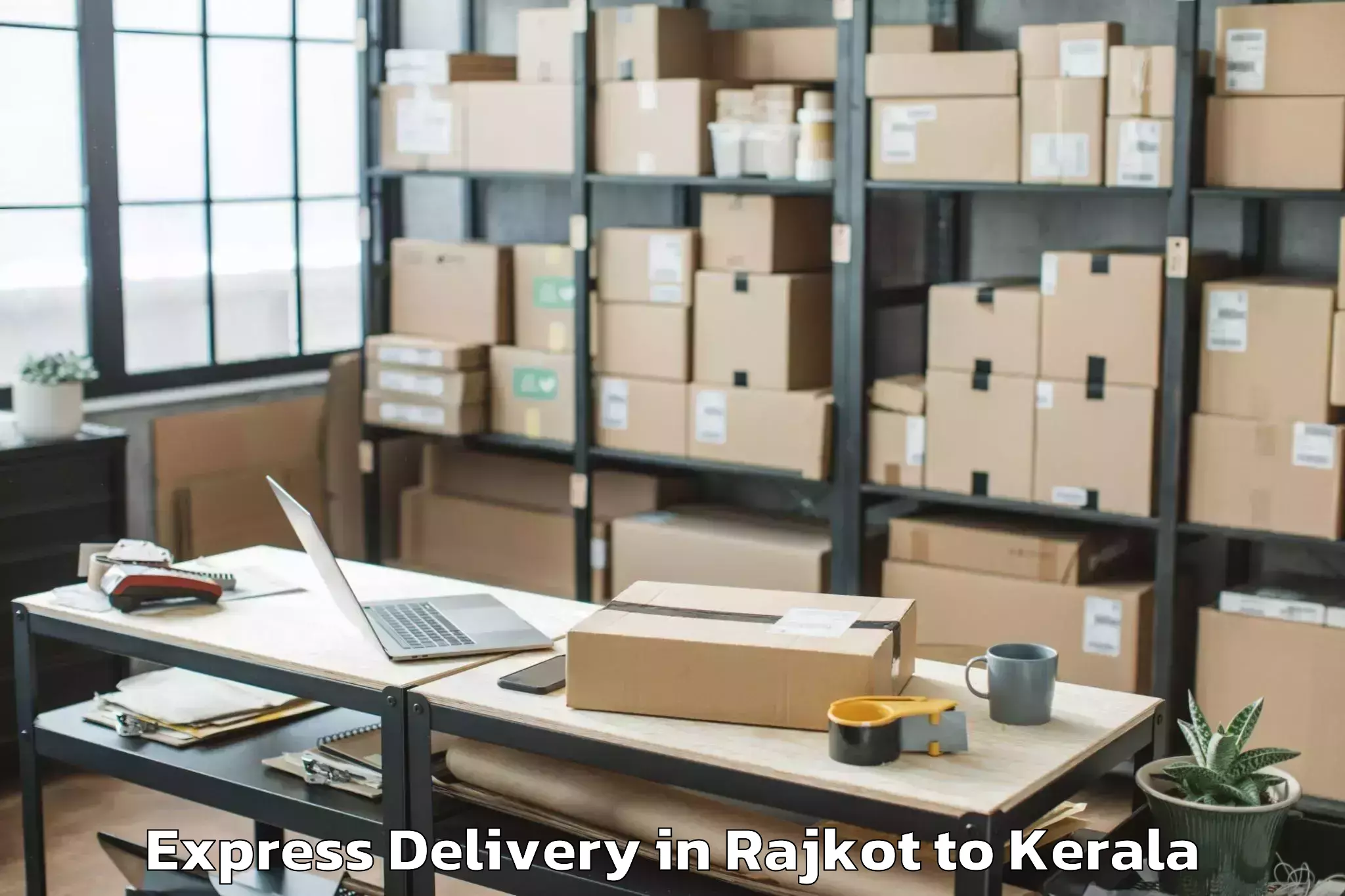 Book Your Rajkot to Quilandy Express Delivery Today